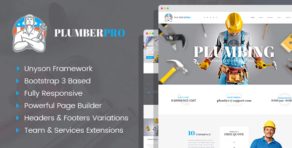PlumberPlus - Handyman Services WordPress Theme