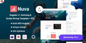 Nuva - Angular 12 Swimming School Template