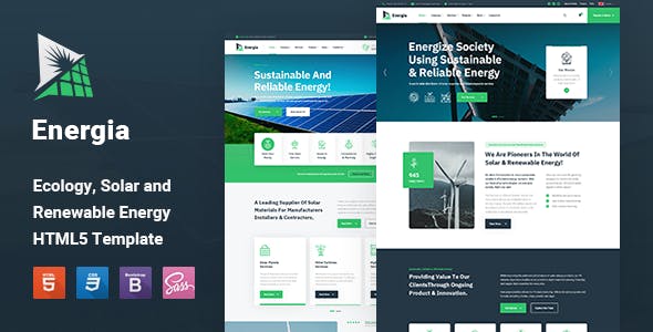 Energia - Renewable Energy HTML5 Template