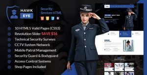 Hawkeye - Security Services & Guarding HTML Template