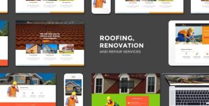 Roofing - Renovation & Repair Service WordPress Theme