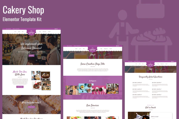 Cakeryshop - Bakery Business Template Kit