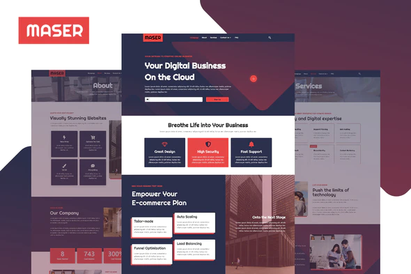 Maser - Web Design Agency Template Kit
