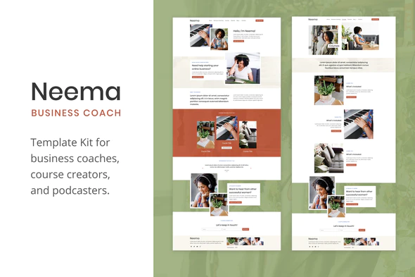 Neema - Business Coach Elementor Template Kit