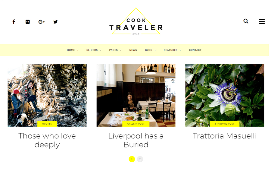 Cook Traveler - Responsive Blog WordPress Theme