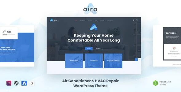 Aira - Conditioning & HVAC Repair WordPress