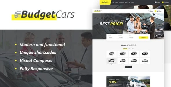 Budget Cars | Used Car Dealer & Rental WordPress Theme + Store