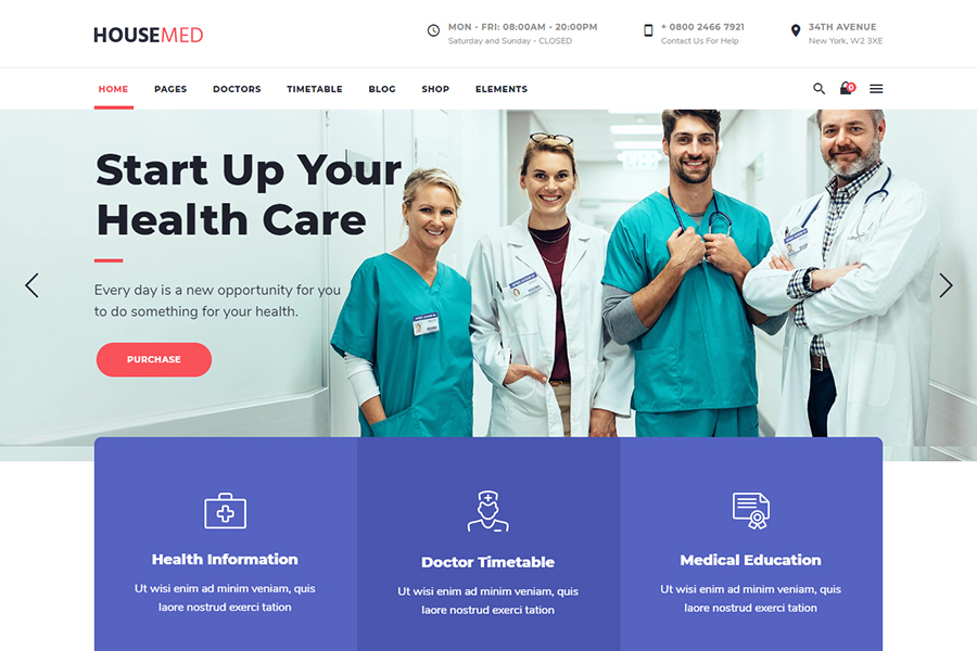 HouseMed - Medical and Health Theme