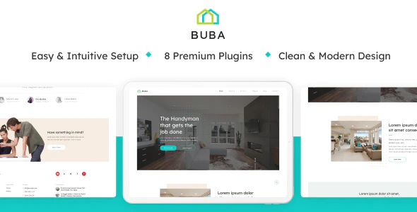 Buba - A Construction Service WordPress Theme