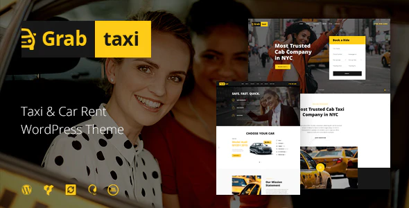 Grab Taxi | Online Cab Service WordPress Theme