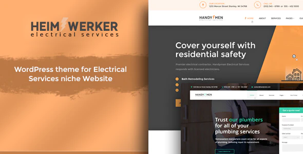 Heimwerker - Electricians WordPress Theme