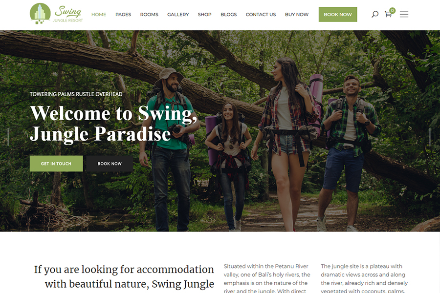 Swing - Resort and Hotel WordPress Theme