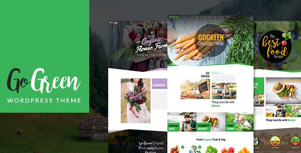 GoGreen: Organic Food, Farm, Market Business WordPress Theme