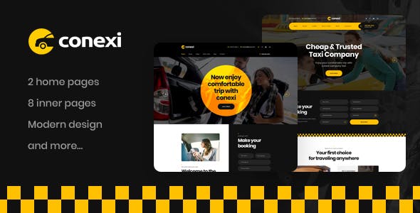 Conexi - Taxi Booking Service WordPress Theme