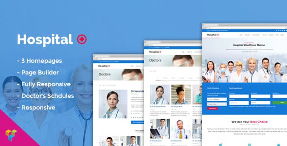 Hospital Medical Doctor WordPress Theme - Hospital+