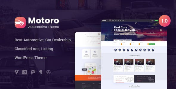 Motoro - Automotive Car Dealer WordPress Theme
