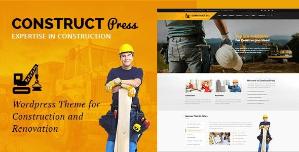Construct Press - Construction and Renovation WordPress Theme