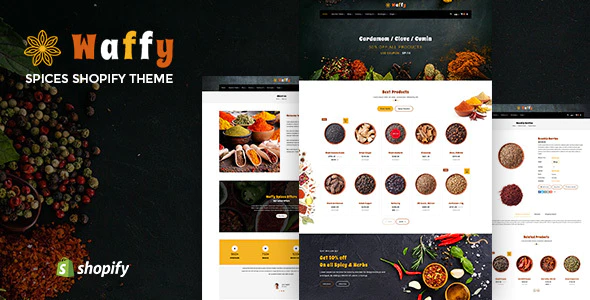 Waffy | Spices, Dry Fruits and Nuts Organic shop Shopify Theme
