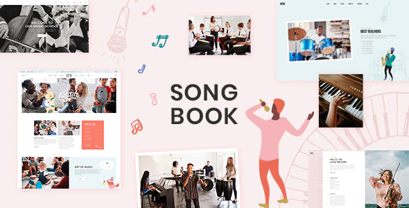 SongBook - Music School Theme