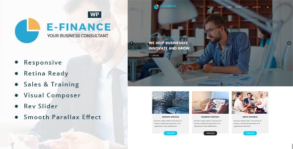 Efinance: Consultancy WordPress Theme