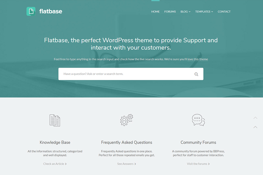 Flatbase - A responsive Knowledge Base/Wiki Theme