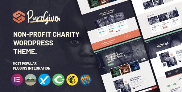 Puregiven - Charity WordPress Theme