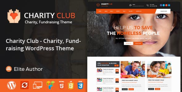 Charity Club - Fundraising WordPress Theme