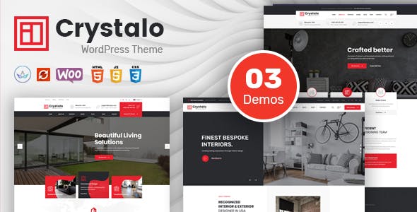 Crystalo - Architecture and Interior Design WordPress Theme