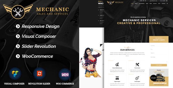 Mechanic - Car Service & Workshop WordPress Theme