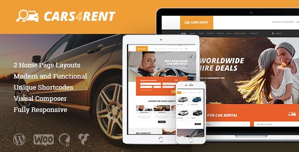Cars4Rent | Auto Rental & Taxi Service WordPress Theme + RTL