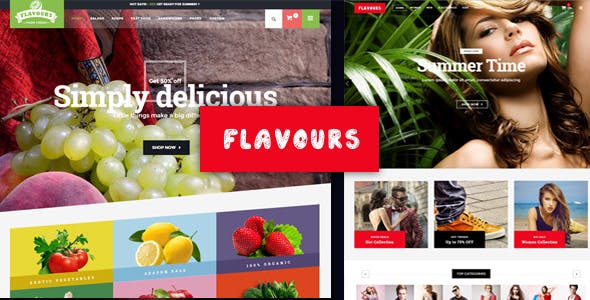 Flavours Fruit Store, Organic Food Shop WooCommerce Theme