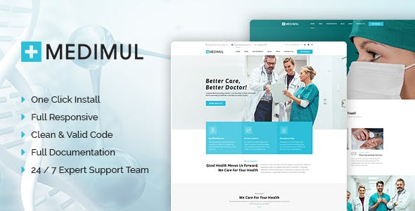 Medimul - Multi-Purpose Medical Health WordPress Theme