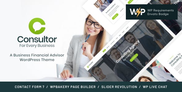 Consultor | A Business Financial Advisor WordPress Theme