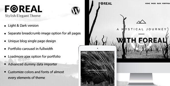 Foreal -  Director, Writer WordPress Theme