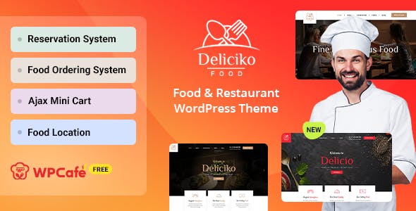 Deliciko - Restaurant WordPress Theme