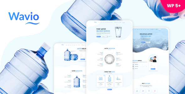 Wavio - Bottled Water Delivery WordPress Theme