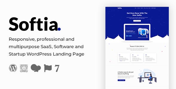 Softia – Multipurpose Technology WordPress Landing Page Theme