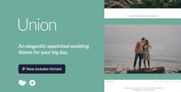 Union - Wedding and Event WordPress Theme for Variant & Visual Composer