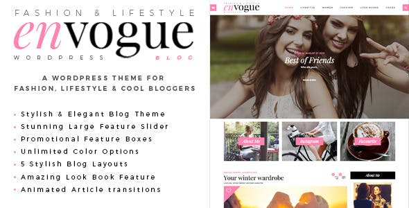 EnVogue | Fashion & Lifestyle WordPress Blog Theme