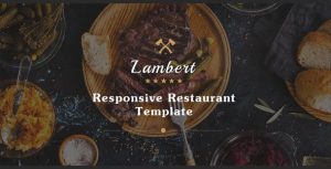 Lambert - Restaurant / Cafe / Pub Template