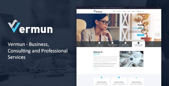 Vermun | Consulting and Business & Finance WordPress Theme