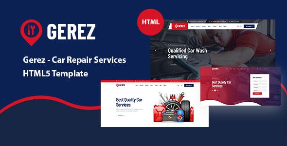 Gerez - Car Repair Services HTML5 Template