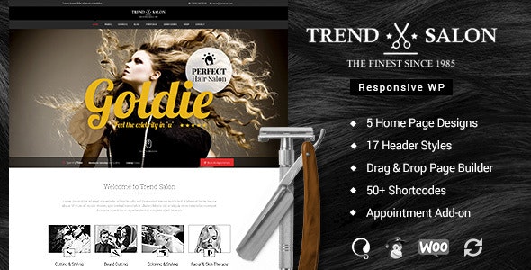 Trend Salon - Hairdresser WordPress