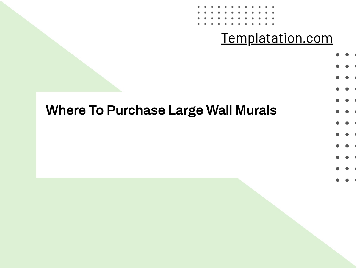 Where To Purchase Large Wall Murals