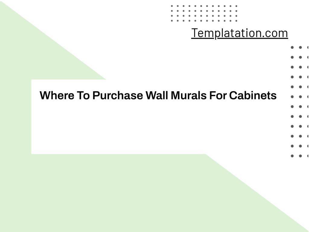 Where To Purchase Wall Murals For Templates & Other