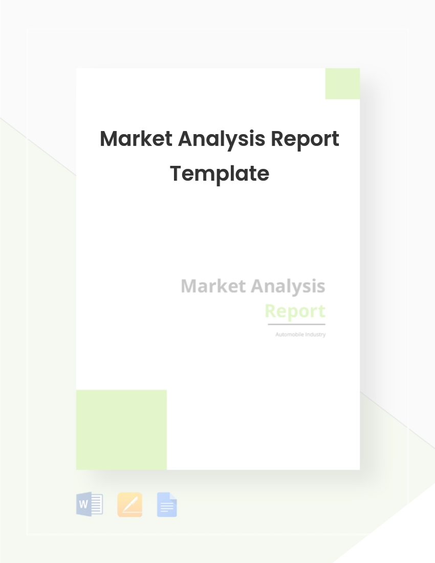 Market Analysis Report Template Free Download
