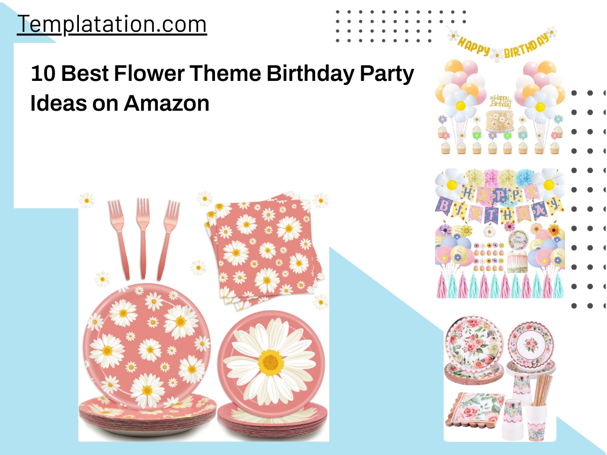 10 Best Flower Theme Birthday Party Ideas on Amazon