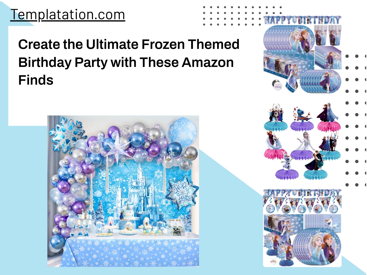 Create the Ultimate Frozen Themed Birthday Party with These Amazon Finds