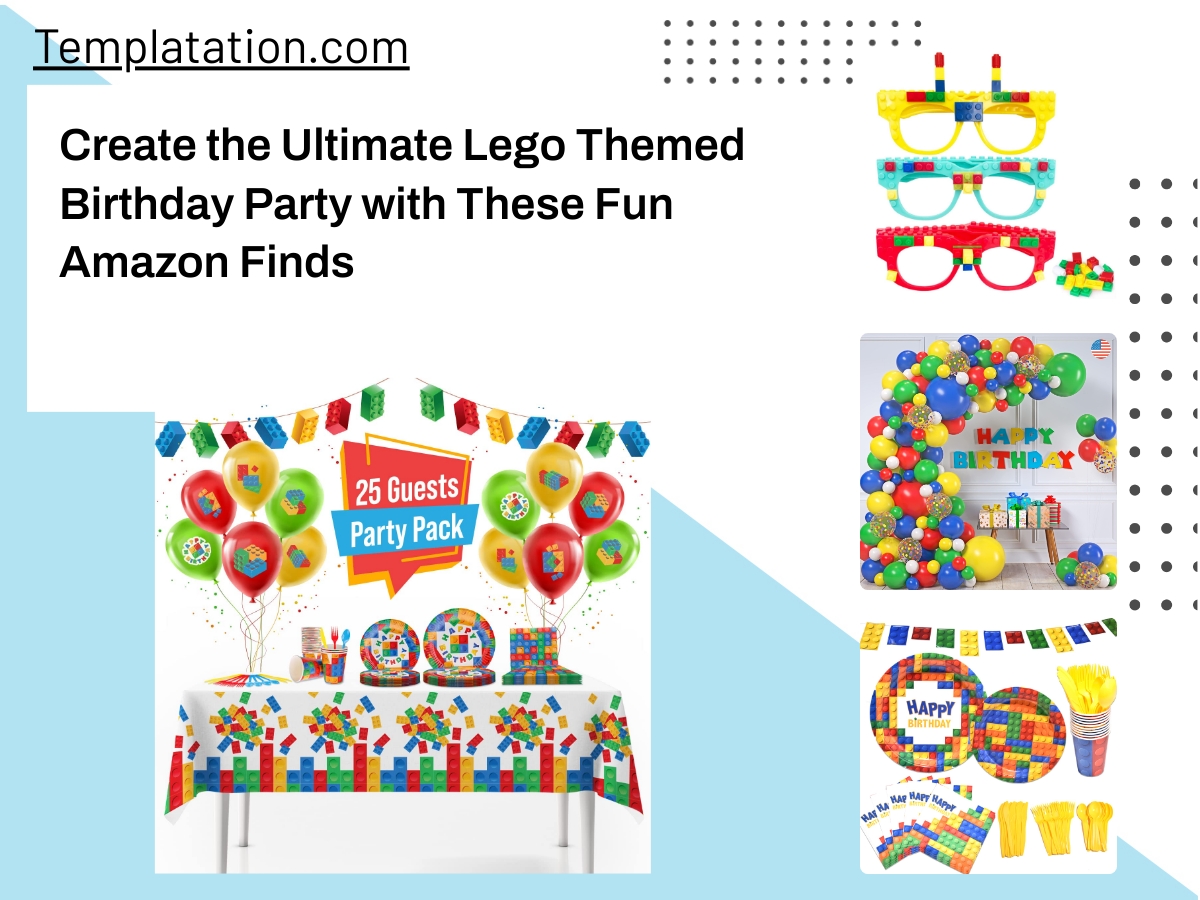 Create the Ultimate Lego Themed Birthday Party with These Fun Amazon Finds