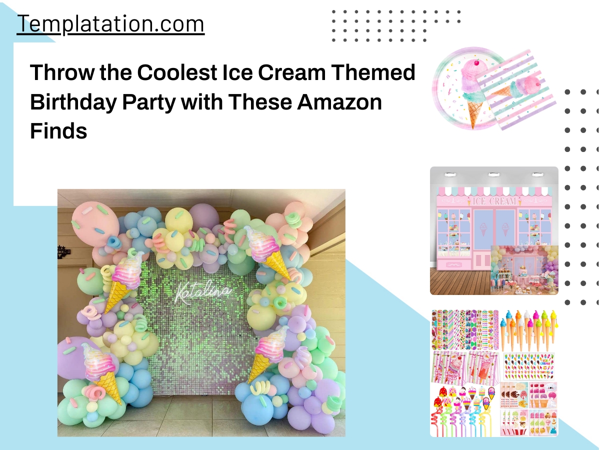Throw the Coolest Ice Cream Themed Birthday Party with These Amazon Finds